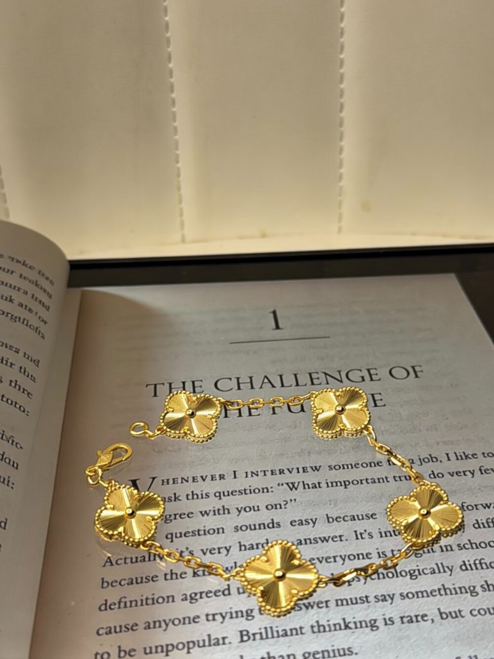 Van Cleef & Arpels 18K Yellow Gold Vintage Alhambra Bracelet